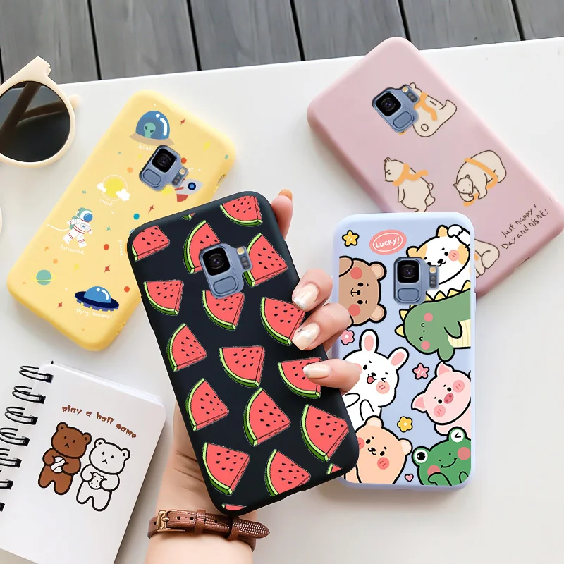 

TPU Shell Black Soft For Samsung Galaxy S9 Case Personality Fashion Trend Shell For Samsung Galaxy S9 Plus Case Matte Case Cover