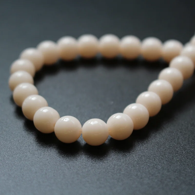 

6mm 8mm Glass beads Round Beige color for jewelry making