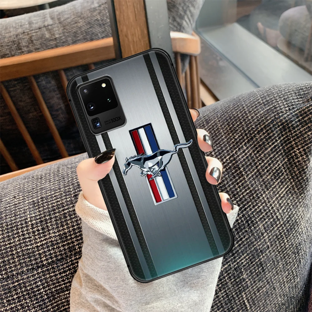 

Mustang Sports Car Cool Phone Case Cover Hull For Samsung Galaxy S 7 8 9 10 e 20 FE edge uitra plus Note 9 10 20 black Bumper