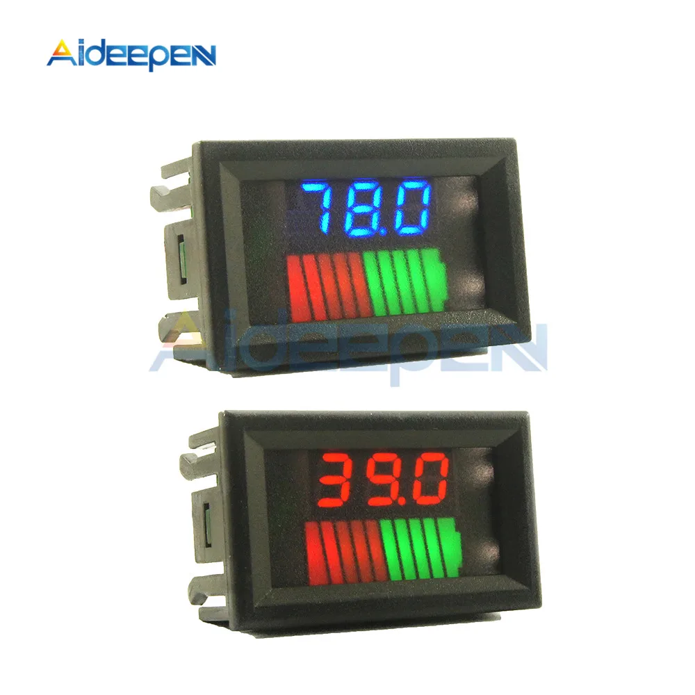 10 сегментный светодиодный индикатор уровня батареи гистограмма 12 В/36 В/60 в 24 В/48