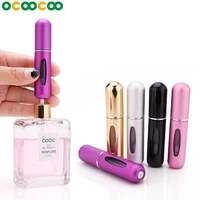 5mlrefillable mini perfume spray bottle aluminum spray atomizer portable travel cosmetic container perfume bottle fashion tool
