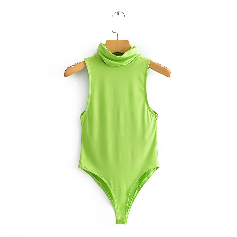 Мода Za 2020 женский взрослый обтягивающий коричневый зеленый однотонный летний