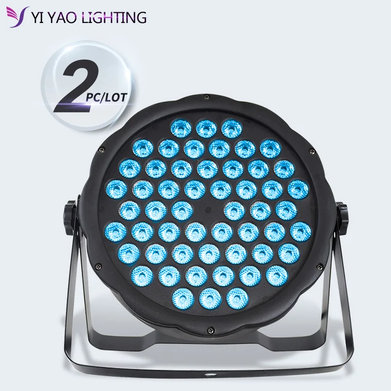 2 шт./лот 54x3 Вт Led Par uplighting настенная моющаяся Свадебная диджейская лампа RGB цвет