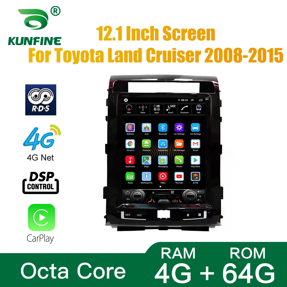 Tesla экран Octa Core 4 Гб RAM 64GM ROM Android 10 0 автомобильный DVD GPS плеер Deckless Car Stereo для Toyota Land