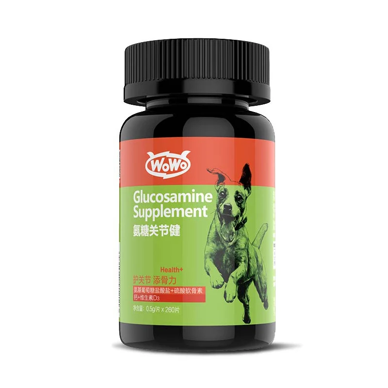 

WOWO Pet Dog Ammonia Chondroitin Joint Gel with Shark Chondroitin Pet Calcium Bones and Calcium 260 Tablets Pet Health Products