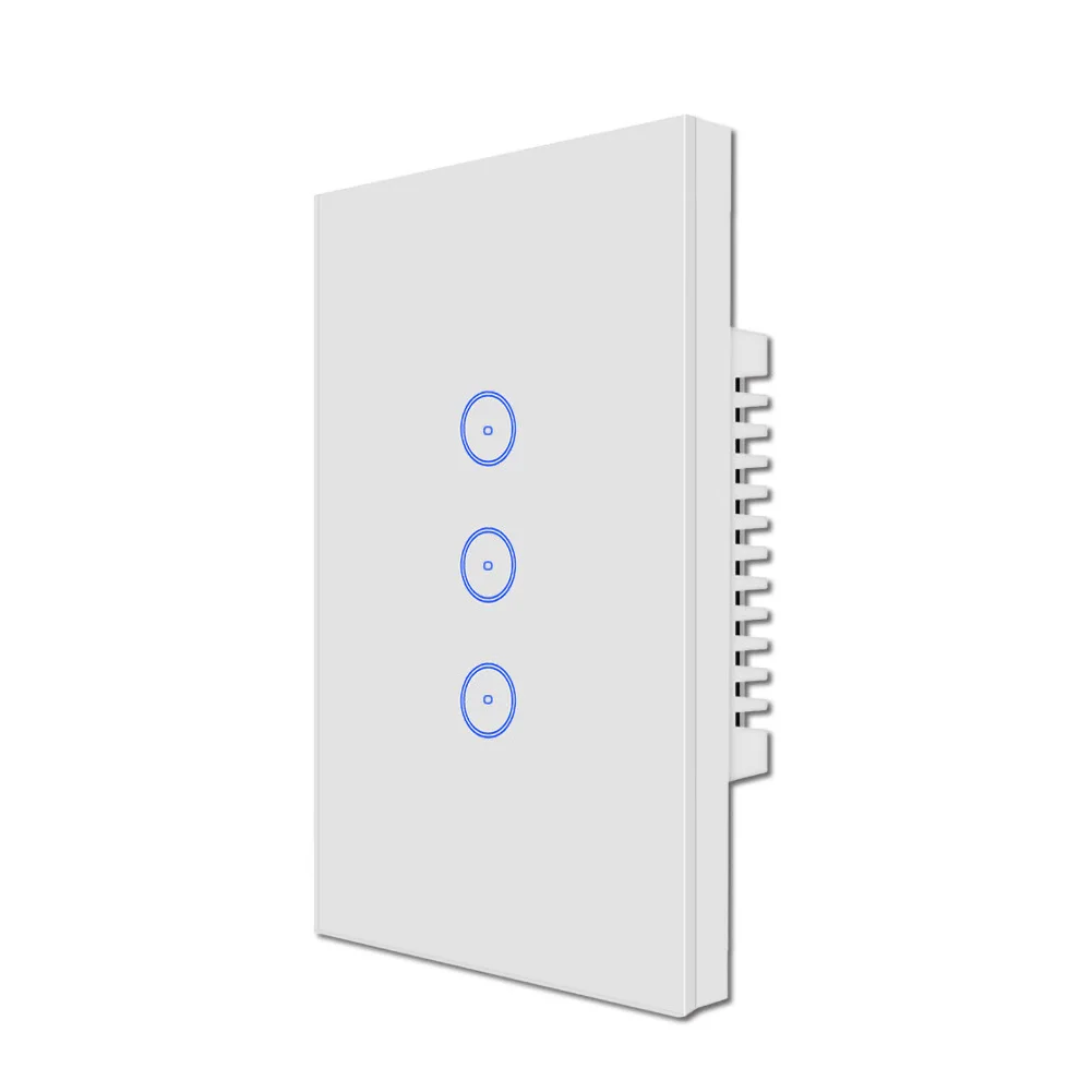 

Wifi Smart Light Switch Glass Screen Touch Panel Voice Control Wireless Wall Switches Remote with Alexa Google Home 1/2/3/4 Gang