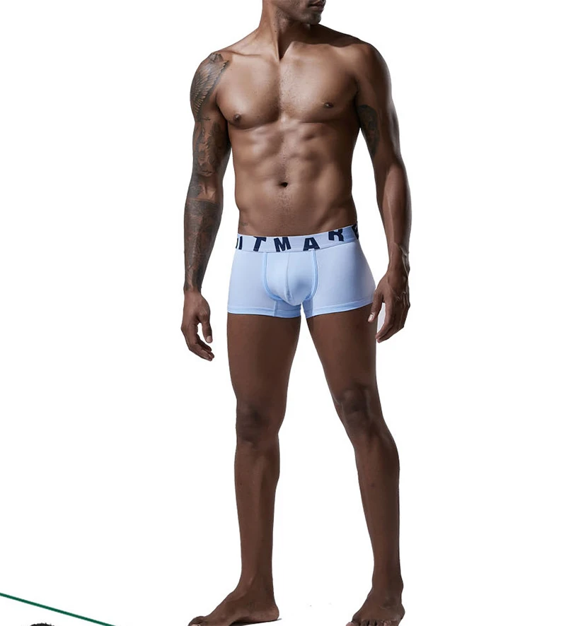 

Men's 2020 New Comfortable Cotton Boxer Shorts Sexy Soft Anti-Clipping Cutting Underwear