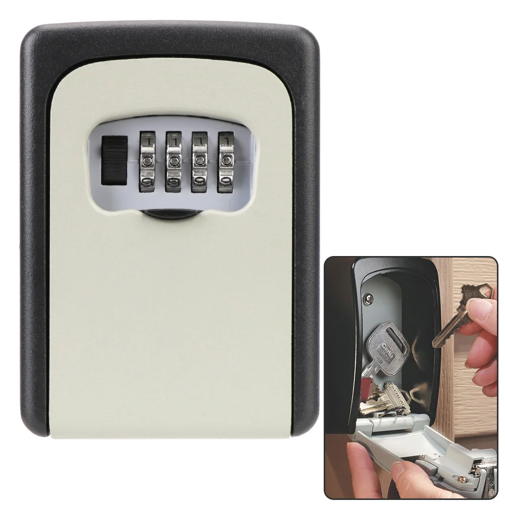Домашний замок для ключей 4-значный комбинированный сейф с паролем и защитой от