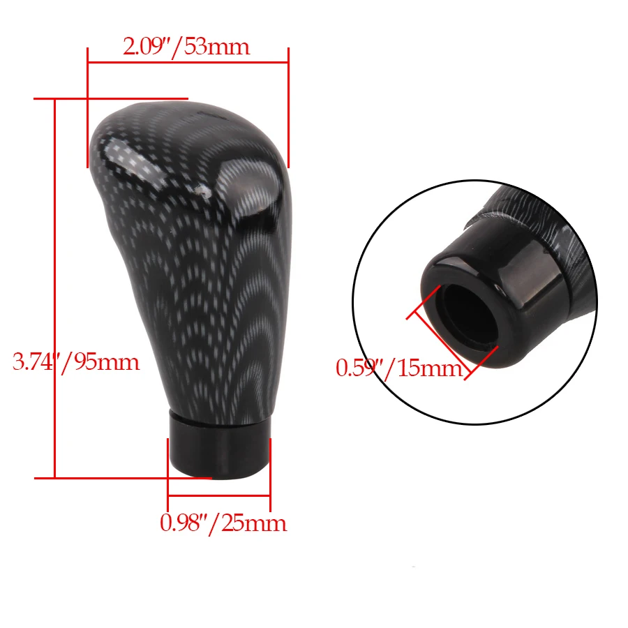 Автомобильная ручка переключения передач из углеродного волокна POSSBAY АБС