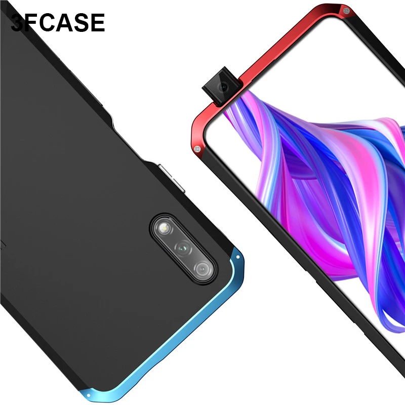 Противоударный металлический бронированный чехол для huawei Honor 9X Pro, металлический алюминиевый жесткий чехол из поликарбоната, чехол для huawei Honor 9X, чехол Coques