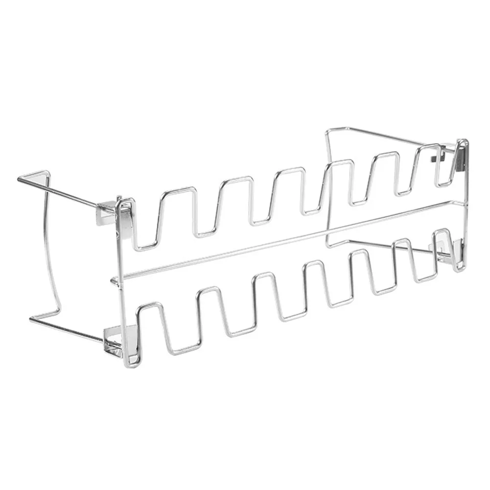 Портативная корзина для гриля сетчатый зажим 14 слотов полка из нержавеющей стали