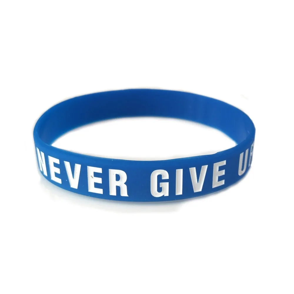 Мотивационные браслеты &quotNever give up&quot и &quotNo Pain No Johan&quot из силиконовой резины