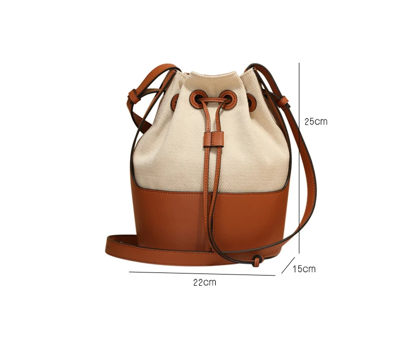 

LBBFS Handbags Luxury Designer Bucket Bags for Women High Quality Tote Bag Genuine Leather Shoulder Bag Casual Crossbody Bag