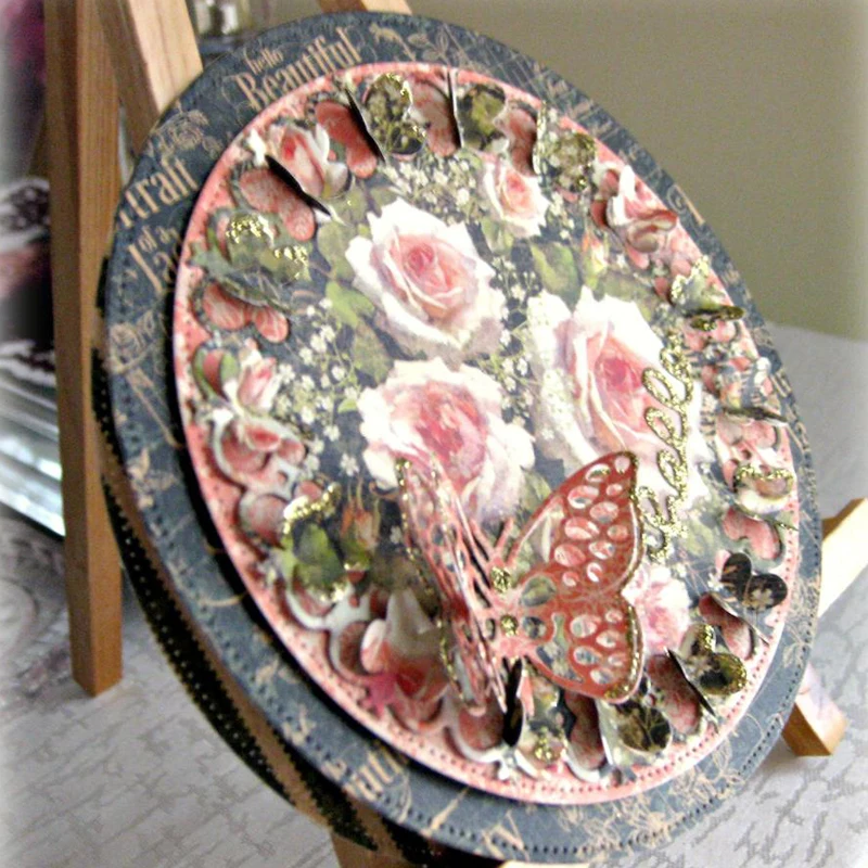 Большие Вырубные штампы пирсинг круги Скрапбукинг Сделай Сам изготовление