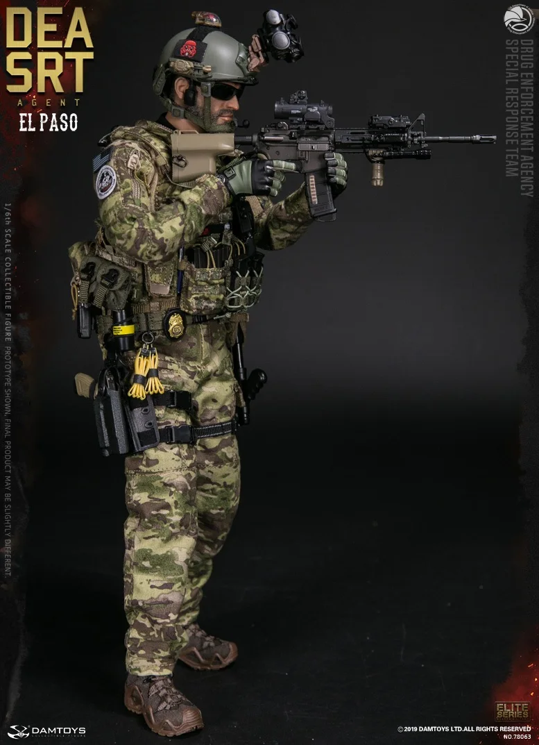 DAMTOYS 1/6 US DEA SRT (специальная команда реагирования) агент EL PASO коллекция экшн Figrue для