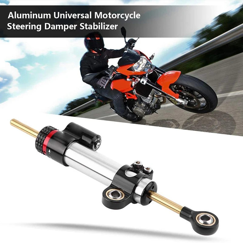 

Universal 2.5cm Motorcycle Adjustable Steering Damper Stabilizer for Yamaha CNC Motorcycle Damper Motorcycle Modification