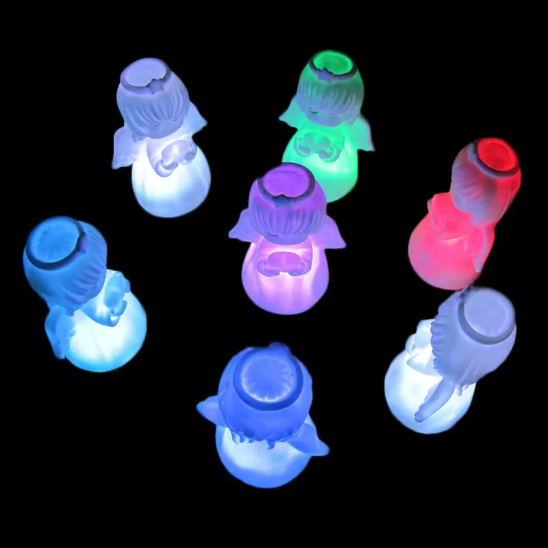 Красочный градиент светодиодный постельное белье с ангелом настенный