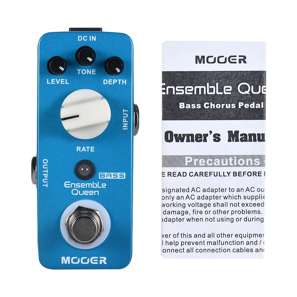 

MOOER Ensemble Queen Bass Chorus Effect Pedal True Bypass Full Metal Shell