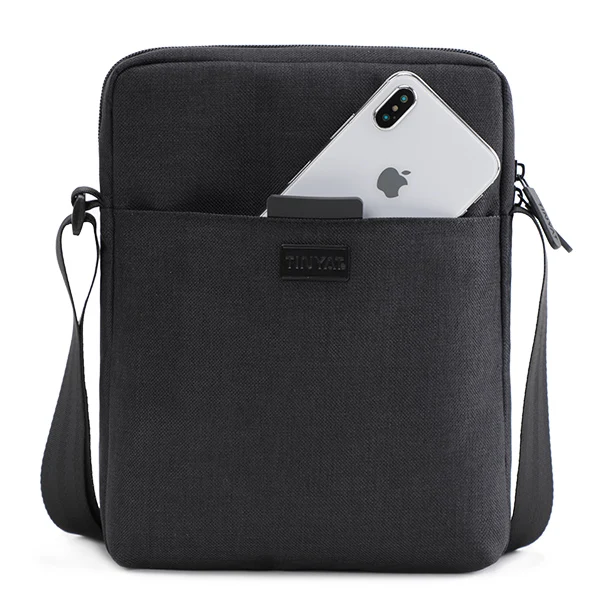 Cумка Mужская Мужская наплечная сумка TINYAT, легкая водонепроницаемая наплечная сумка для планшета (7,9 дюймов), 0,13 кг
