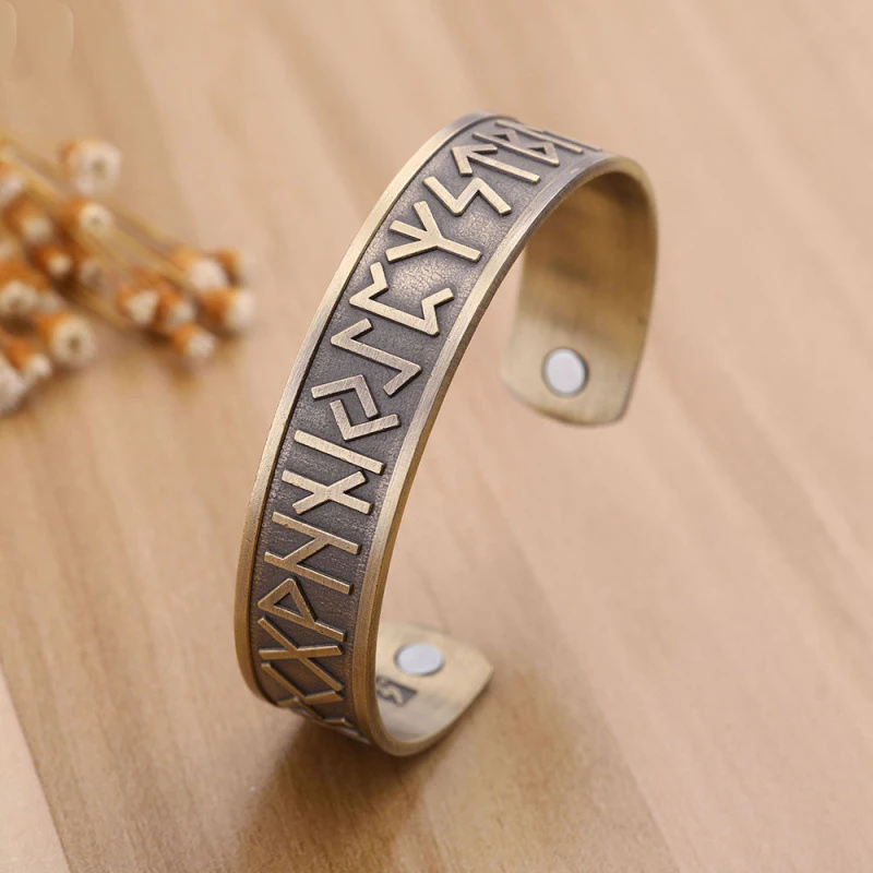 Винтажный Браслет Viking Модный манжета браслет из нержавеющей стали новый дизайн