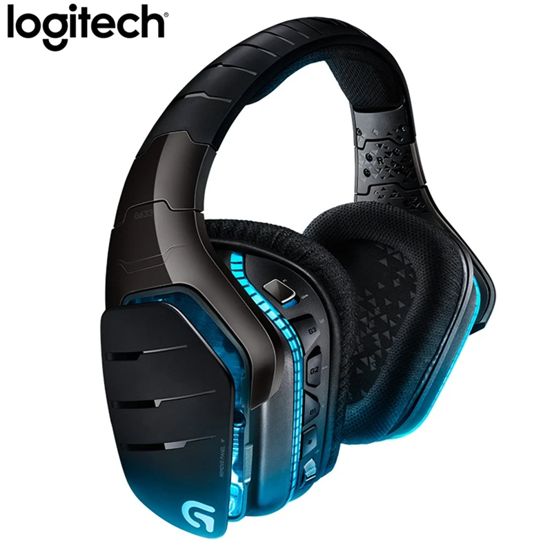 Logitech G633 Проводная DTS 7 1 объемный звук RGB игровая гарнитура наушники микрофон для