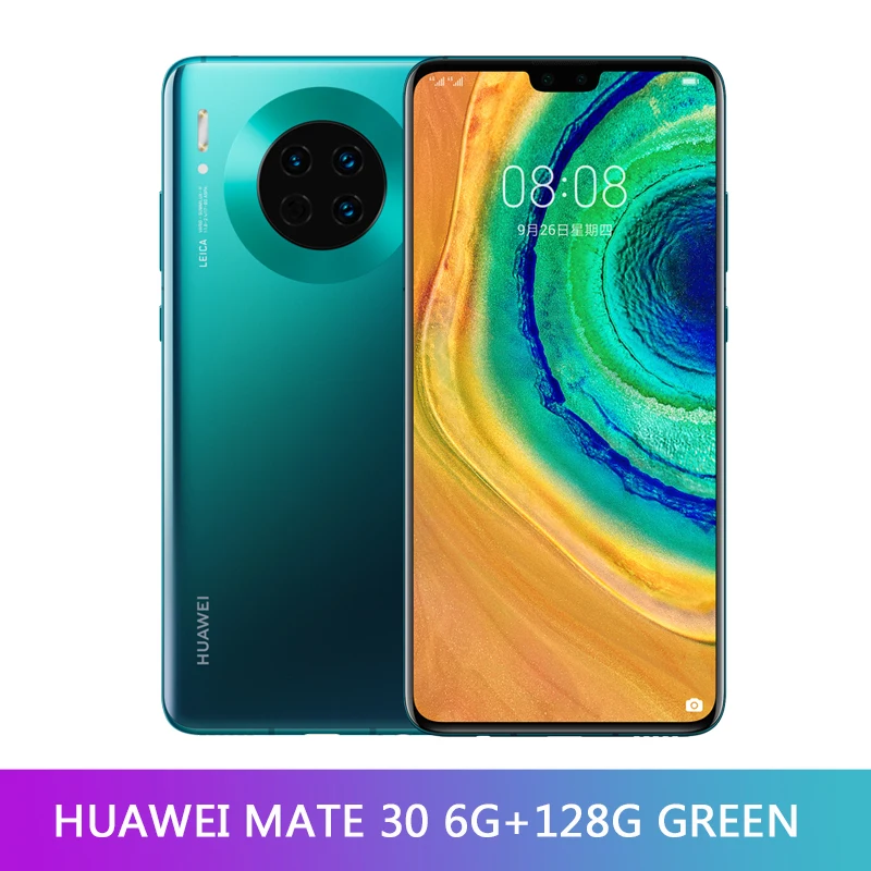 6GB 128GB Green huawei mate 30 8 ГБ ОЗУ 128 Гб ПЗУ Kirin 990 Android 10,0 6,6" FHD 2340X1080 40.0MP 40 Вт супер зарядное устройство смартфон - Цвет: 6GB 128GB Green
