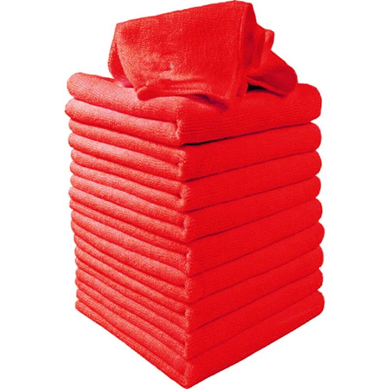 

10pcs/Set 30x30cm Motorbike Drying Washing Water Absorbent Towel Red Cleaning Soft For Drop Shipping