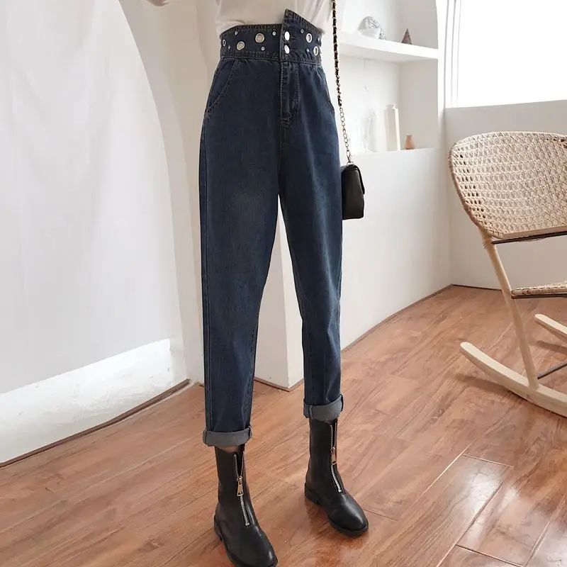 

High Waist Buttons Women Skinny Jeans For women Summer Sexy Pants Denim Trousers Pencil Slim Elastic Vintage Streetwear Jeans