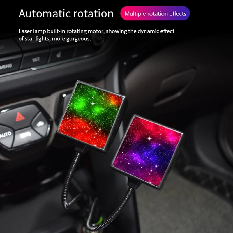 

USB Car Interior Roof Atmosphere Starrry Sky Lamp LED Projector Star Night Light L41A