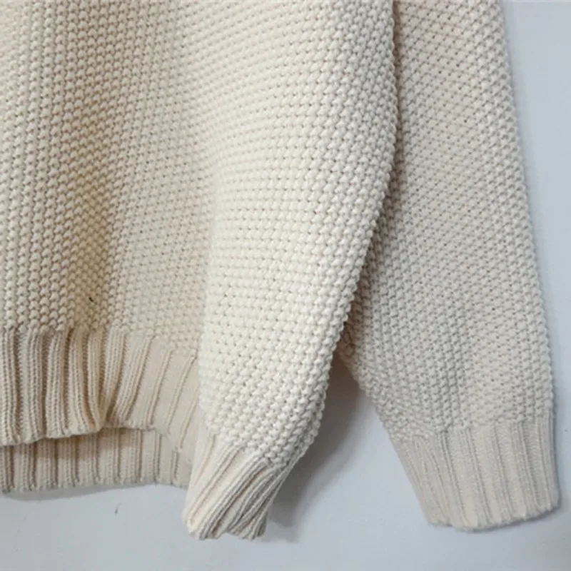 

Autumn Loose Sweater Knitted Jumper Women's Sweaters Casual Solid Warm Pullover 2020