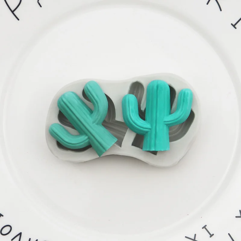 

Cactus Fondant Silicone Mold Ultra-Light Clay Mold XGY-235