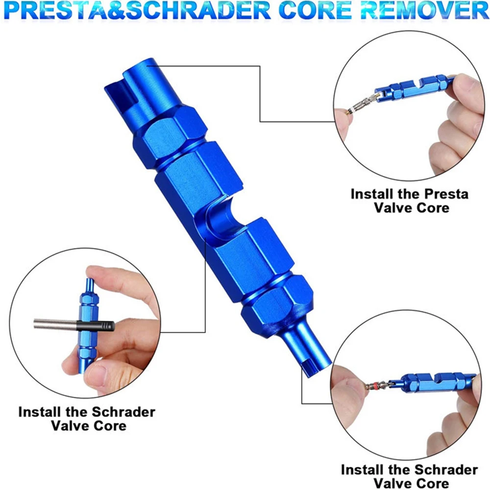 

26pcs Bike Valve Core Replacement Presta For Bicycle MTB Bike Valve Core Presta To Schrader American And French Air Pump Valve