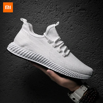 Xiaomi Mijia Youpin Новая мужская обувь, летающие тканые кроссовки, трендовая повседневная обувь, мужская обувь для фитнеса, бега, упражнений