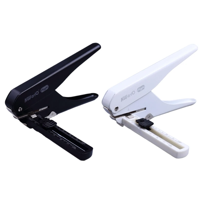 Office Adjustable Hole Puncher with Detachable Flexible Positioning Ruler Chip Tray Pitch 15-80mm | Канцтовары для офиса и