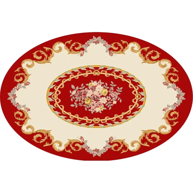 Европейский жаккардовый ковер Овальный для гостиной спальни декоративный