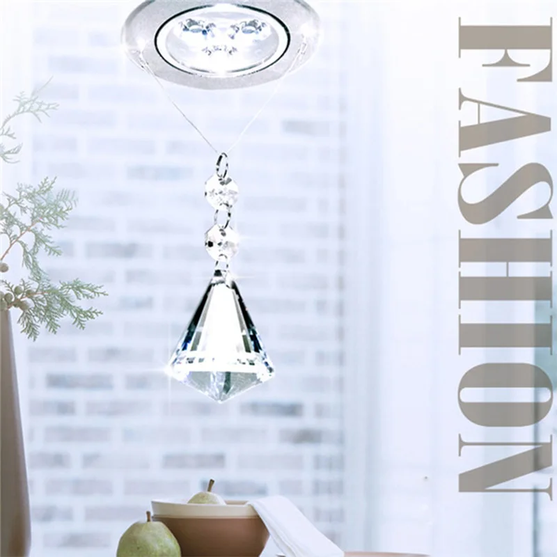 Современный светодиодный потолочный светильник круглая хрустальная люстра