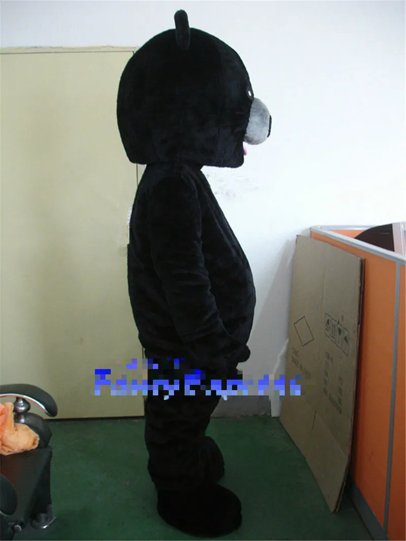 

New Black Bear Mascot Costume Cartoon Character Fancy Cosplay Dress Adult Outfit Event Unisex Cartoon Apparel Cosplay Halloween
