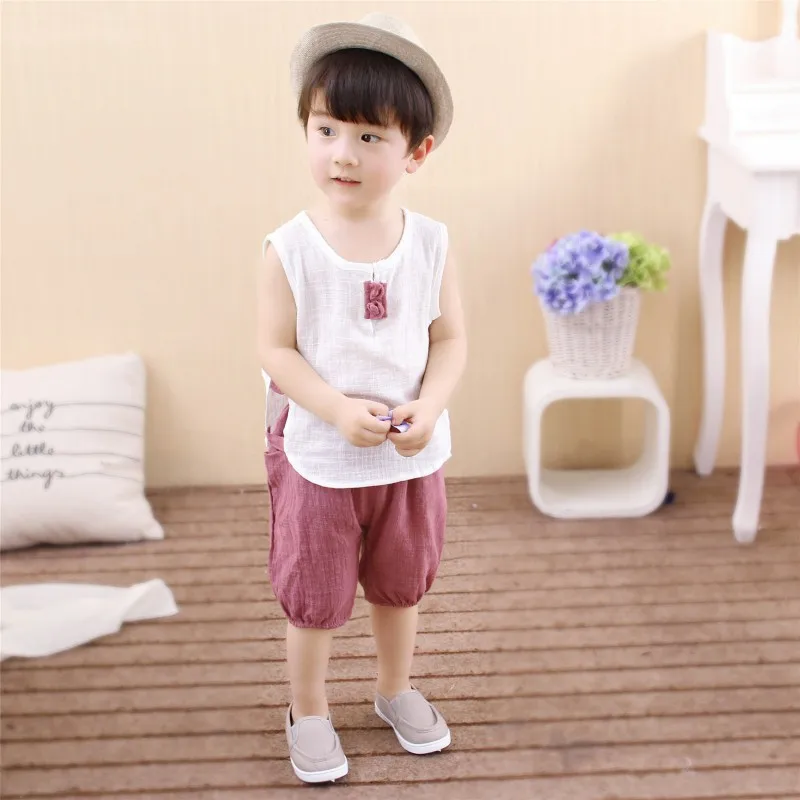 Комплекты детской одежды для мальчиков 2021 Летняя Повседневная дышащая модная