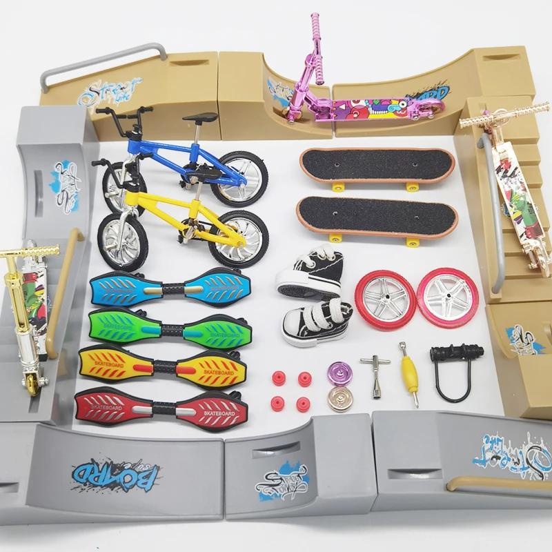 Мини-скутер двухколесный скейтборд фингерборд велосипеды Tech Fingertip Bmx велосипед