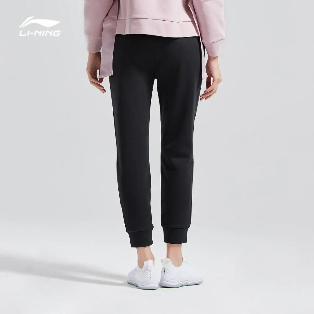Li-Ning женские тренировочные спортивные штаны 85% хлопок 15% полиэстер Стандартная