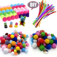 50 500pcs pompom 81015202530mm mini soft pom poms fluffy plush ball kid toys handmade wedding decor diy craft supplies