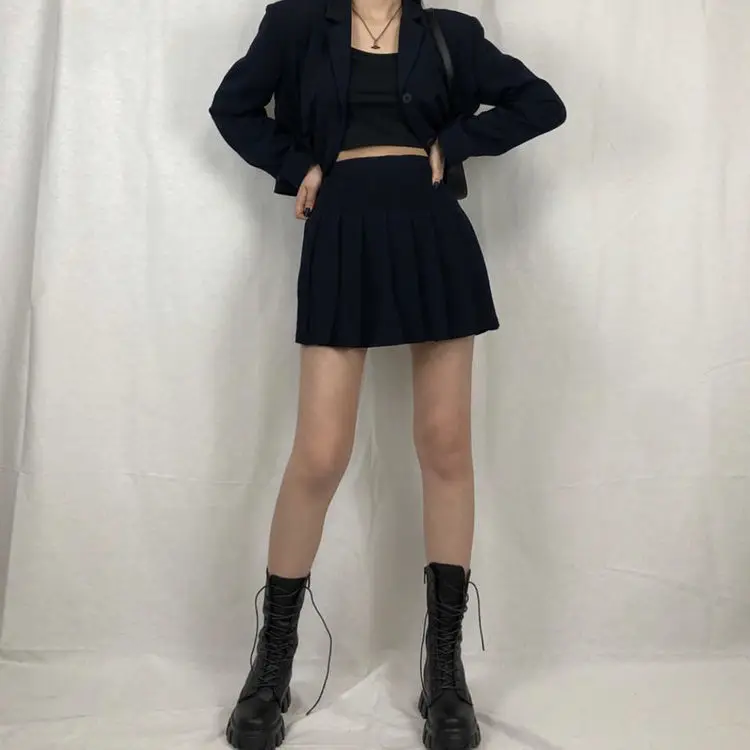 Женские спортивные ботинки на платформе молнии с круглым носком Осень-зима 2021 |