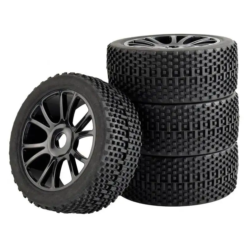 

4PCS HSP 1/8 off-Road Model Car Wheel Tire 112mm Rubber Tire Soft Tyre with Sponge Liner for RC Cars
