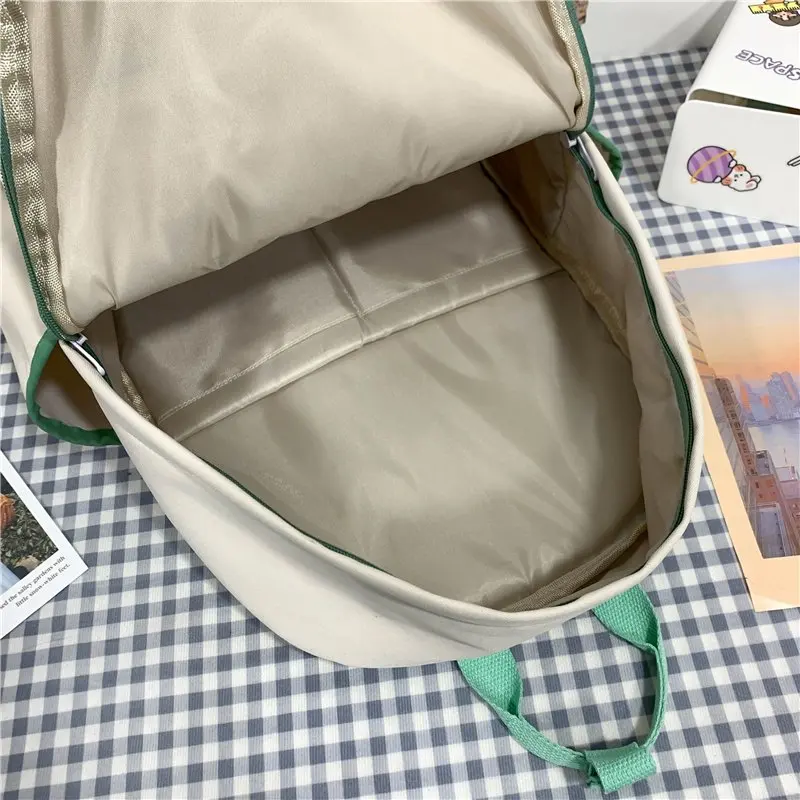 

School Bag Long Handle Cute For Teenage Girls Trendy Backpack Female Embroidery Oxford Fashion Tote Women New 2021 Book Bags