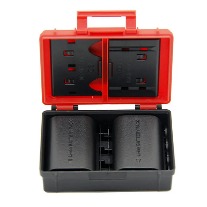 Camera Battery Storage Case SD TF Memory Card for Sony NP-FM50 NP-FZ100 Canon LP-E6N BP-511 Nikon EN-EL14 EN-EL15 Batteries |