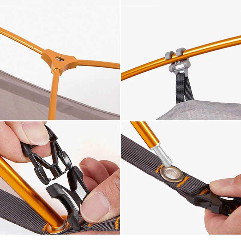 Палатка Naturehike туристическая Ультралегкая двухслойная из силиконовой ткани 210T 20D
