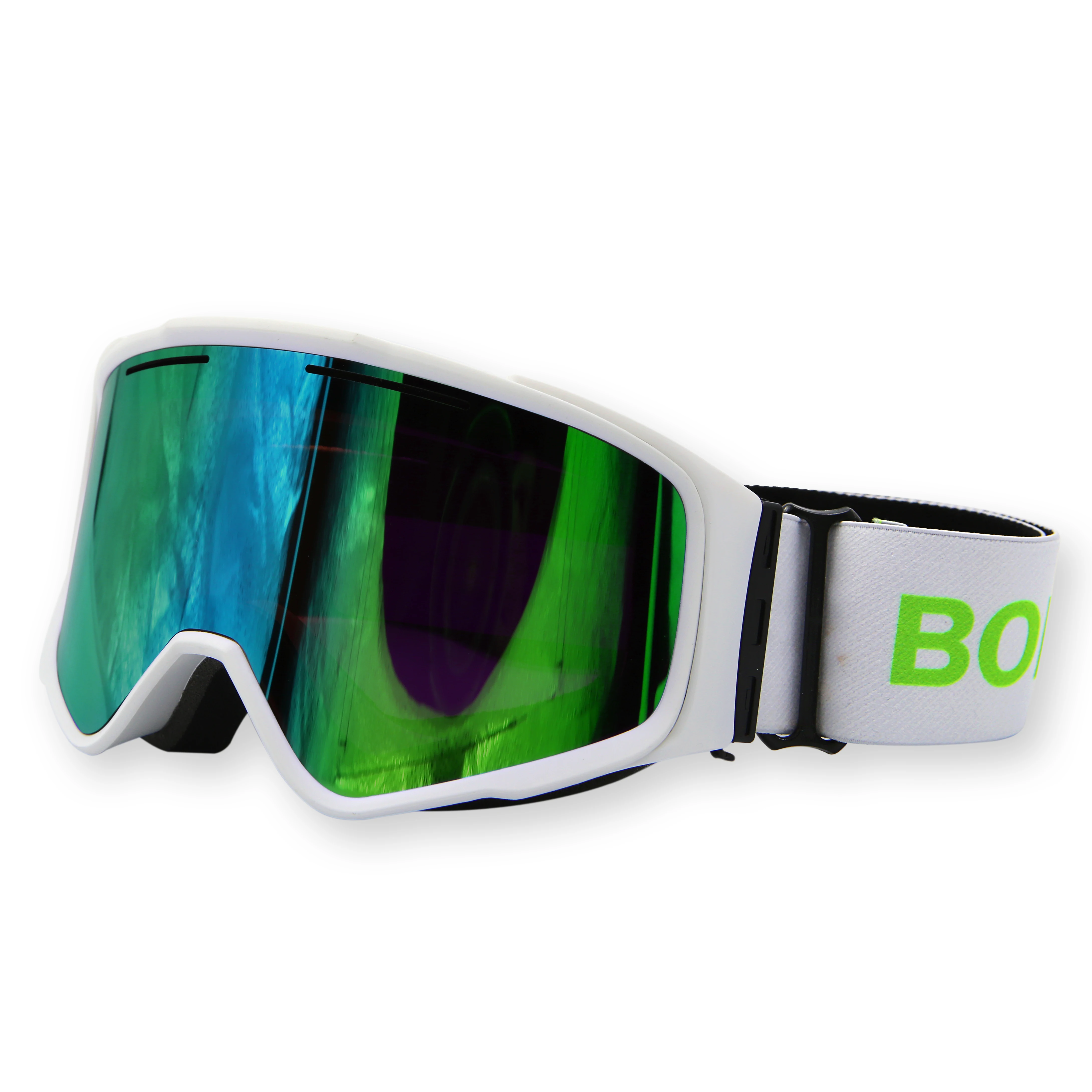 Лыжные очки маска регулируемые магнитные двухслойные для сноуборда с защитой от