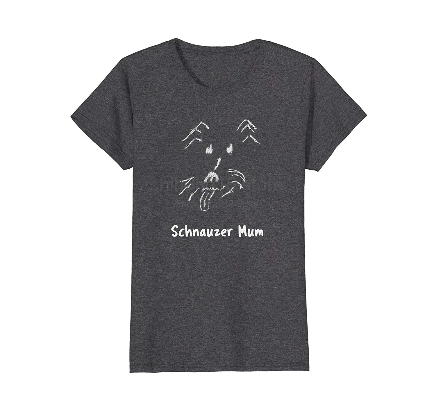 Schnauzer Mum-Dog Lover's t-shirt-Белая Летняя модная мужская футболка с коротким рукавом |