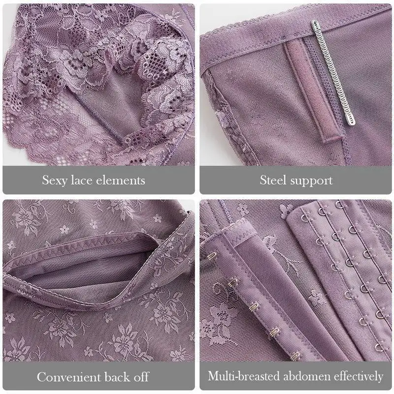 

MoneRffi Shaper Panties Sexy Lace Shapers Body Shaper With Hooks Girdle Control Panties Women Shapewear Sexy Lace Waist Trainer