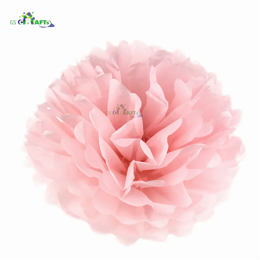 1. Light Pink Высота каблука 10 см, каблук 15 см, 20 см, 25 см, свадебных платьев, декоративных изделий и Бумага помпонами Pom Poms 4 6 8 10 дюймов шары вечерние дома декоративная ткань украшения ко дню рождения - Цвет: 1. Light Pink